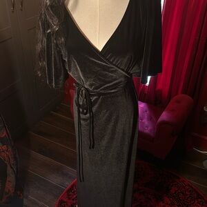 Baltic Born velvet wrap dress